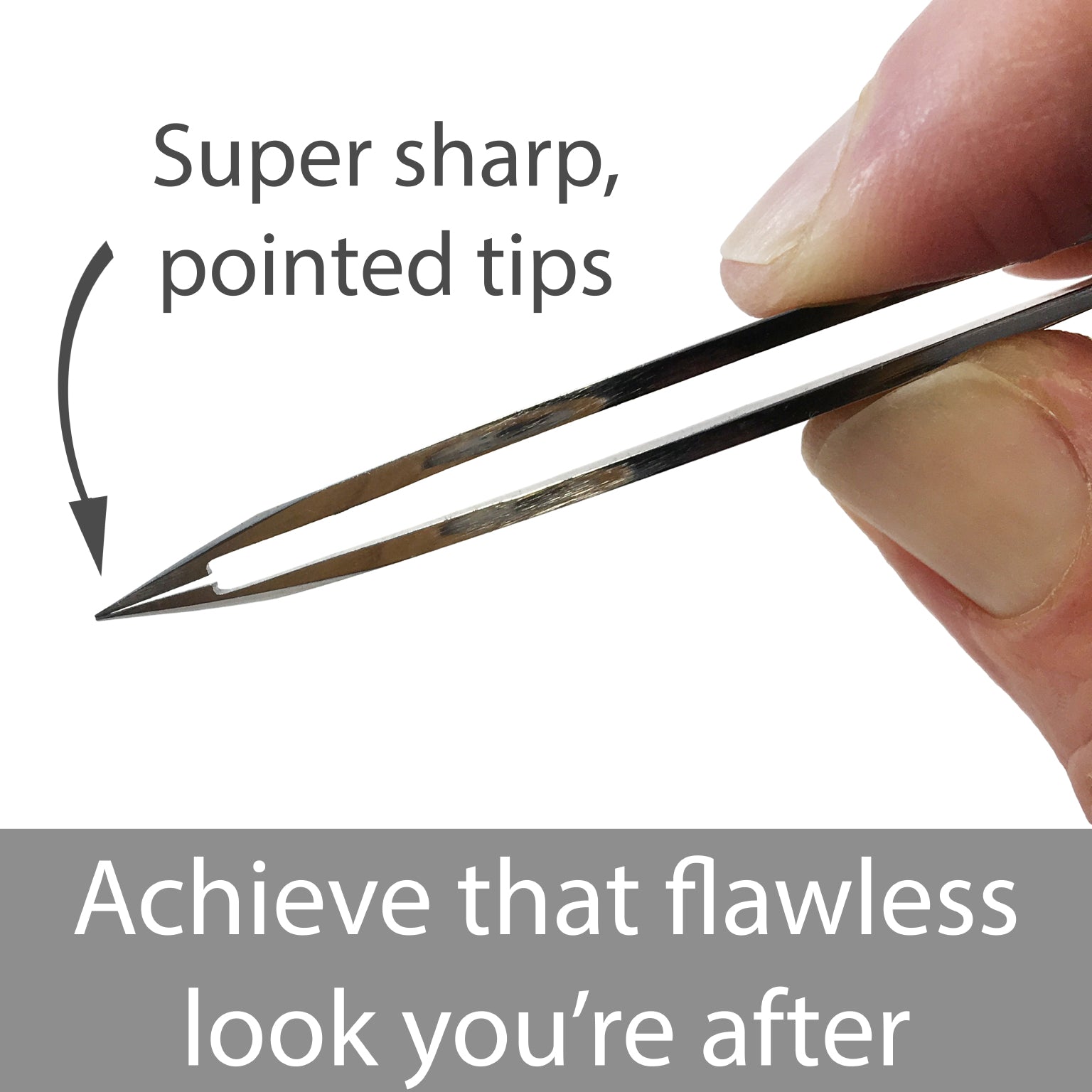 Elite Series Pointed Tweezers Mirror Polish Zizzili Basics