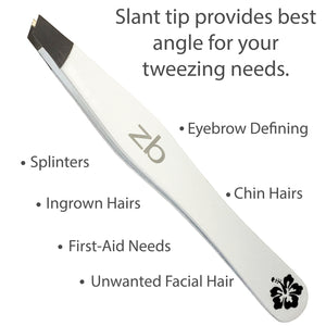 aloha tweezer, "slant tip provides best angle for your tweezing needs"